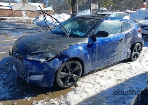 2017 Hyundai Veloster Value Edition из США, поврежденный, VIN KMHTC6ADXHU317227